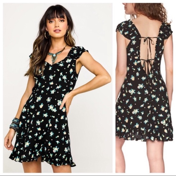 Free People Like A Lady Printed Mini Dress - Picture 2 of 2